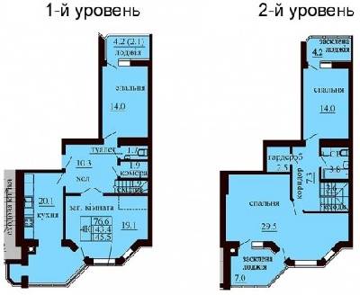 Двухуровневая 145.5 м² в ЖК София Сити от 19 000 грн/м², с. Софиевская Борщаговка