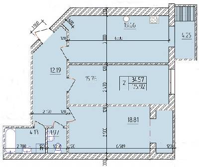 2-кімнатна 75.92 м² в ЖК Будинок №20 від 9 360 грн/м², м. Васильків