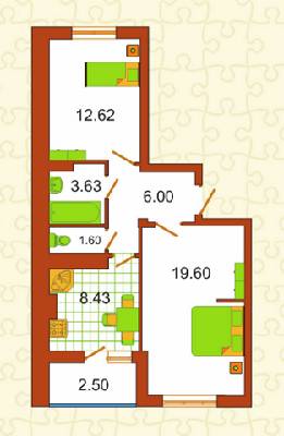 2-кімнатна 53.13 м² в ЖК Сяйво від 21 550 грн/м², м. Ірпінь