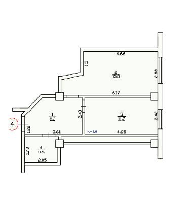 1-комнатная 38.4 м² в ЖК Усадьба от 16 850 грн/м², Днепр