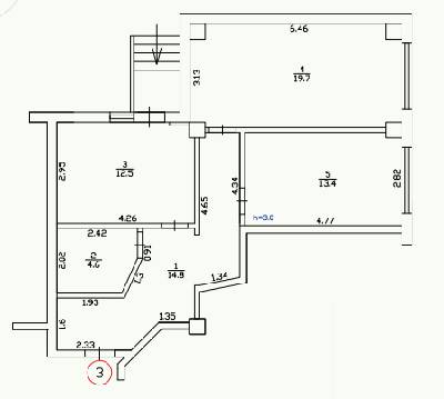 2-комнатная 64.4 м² в ЖК Усадьба от 18 750 грн/м², Днепр