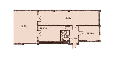 2-комнатная 91.06 м² в ЖК Феличита от 36 500 грн/м², Харьков