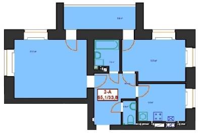 2-кімнатна 65.1 м² в ЖК Центральний від забудовника, м. Ірпінь