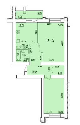 2-кімнатна 77.36 м² в ЖК Чабани від 15 000 грн/м², смт Чабани