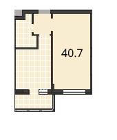 1-комнатная 40.7 м² в ЖК Шоколад от застройщика, Львов