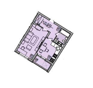 1-кімнатна 38.47 м² в ЖК Ювелірний від забудовника, Львів