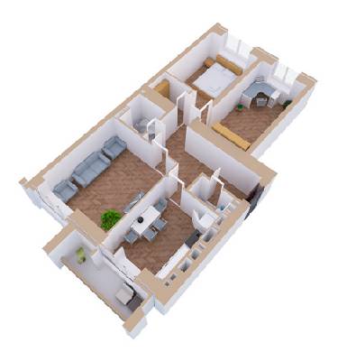 3-комнатная 72.3 м² в ЖК Янтарный от застройщика, г. Ирпень