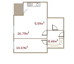 1-кімнатна 55.62 м² в ЖК Ясна Поляна від 52 560 грн/м², Одеса