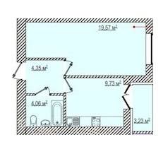 1-кімнатна 39.32 м² в ЖК Berlin House від 20 000 грн/м², Харків