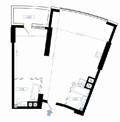 Вільне планування 78.8 м² в ЖК Busov Hill від 62 450 грн/м², Київ