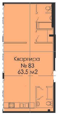 1-комнатная 63.5 м² в ЖК Cascade Plaza от 72 200 грн/м², Днепр