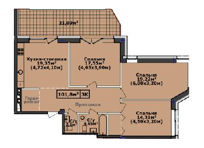Трехкомнатные в ЖК Comfort City Рыбинский