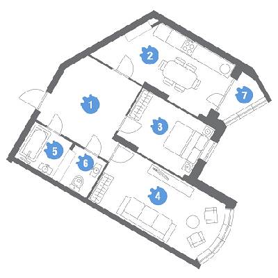 2-кімнатна 69.76 м² в ЖК Family & Friends від 28 000 грн/м², Київ