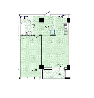 1-кімнатна 55 м² в ЖК Green Wood від 46 800 грн/м², Одеса
