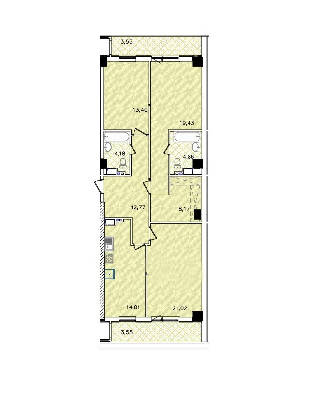 3-кімнатна 108 м² в ЖК Green Wood від 53 250 грн/м², Одеса