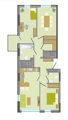 3-кімнатна 86.4 м² в ЖК Greenville House від забудовника, Львів