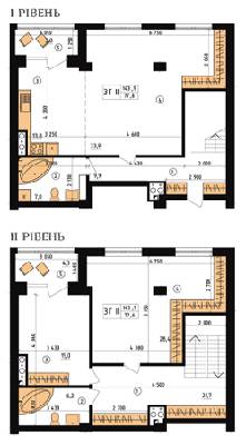 5+ кімнат 86.6 м² в ЖК Henesi House від забудовника, Київ