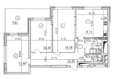 3-комнатная 98.46 м² в ЖК Karaway Tower от 26 000 грн/м², Киев