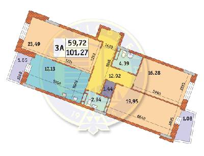 3-комнатная 101.27 м² в ЖК Mirax от 30 405 грн/м², Киев