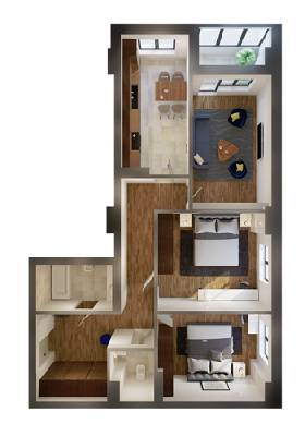 3-кімнатна 89.84 м² в ЖК New York Concept House від 63 050 грн/м², Київ