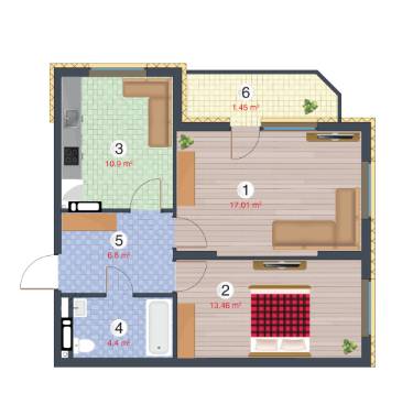 2-кімнатна 53.76 м² в ЖК Orange City від 20 000 грн/м², Київ
