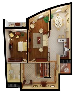 1-кімнатна 114.7 м² в ЖК Park Avenue VIP від 62 720 грн/м², Київ