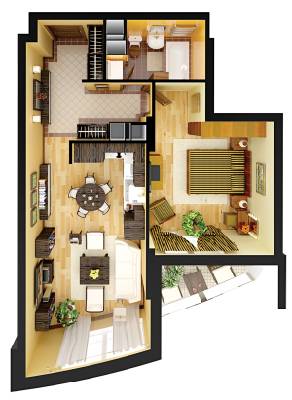 1-кімнатна 54.6 м² в ЖК Park Avenue VIP від 62 720 грн/м², Київ
