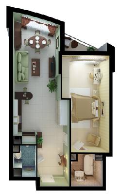 1-кімнатна 65.57 м² в ЖК Park Avenue VIP від 62 720 грн/м², Київ