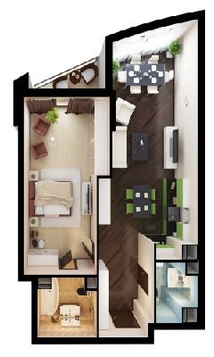 1-кімнатна 65.7 м² в ЖК Park Avenue VIP від 62 720 грн/м², Київ