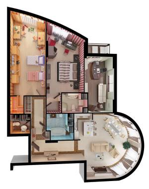 3-кімнатна 123.39 м² в ЖК Park Avenue VIP від 62 720 грн/м², Київ
