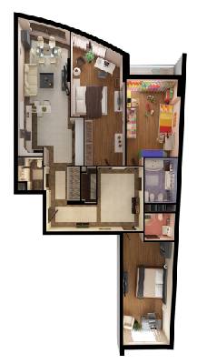 3-кімнатна 137.47 м² в ЖК Park Avenue VIP від 62 720 грн/м², Київ