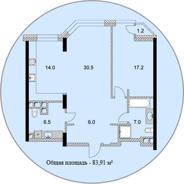 1-кімнатна 62.5 м² в ЖК PecherSKY від забудовника, Київ