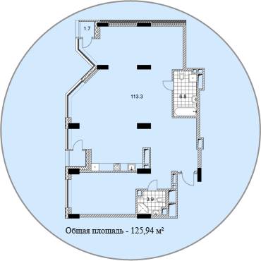 3-кімнатна 125.94 м² в ЖК PecherSKY від забудовника, Київ