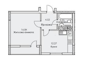 1-кімнатна 38.81 м² в ЖК Perfect Loft 47 від 38 080 грн/м², Львів