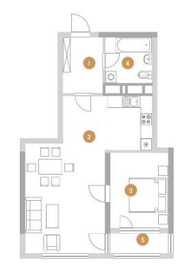 1-кімнатна 63 м² в ЖК Royal Tower від 50 980 грн/м², Київ