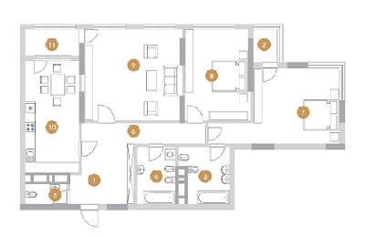 3-кімнатна 139.8 м² в ЖК Royal Tower від 50 550 грн/м², Київ