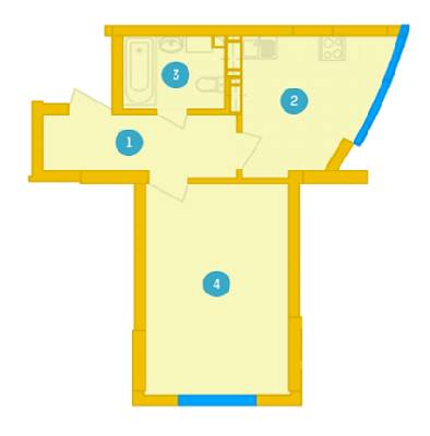 1-кімнатна 39.98 м² в ЖК Smart Plaza Polytech від 40 500 грн/м², Київ