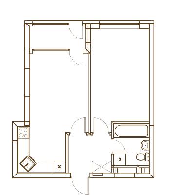 1-комнатная 43.2 м² в ЖК Варшавский Микрорайон от 15 500 грн/м², Киев