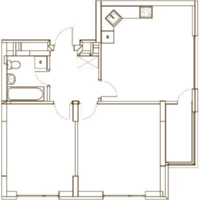 2-кімнатна 64.47 м² в ЖК Варшавський Мікрорайон від 15 500 грн/м², Київ