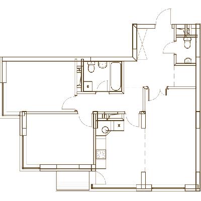 3-кімнатна 73.94 м² в ЖК Варшавський Мікрорайон від 15 500 грн/м², Київ