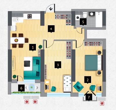 2-кімнатна 80.95 м² в ЖК Victory V від 24 260 грн/м², Київ