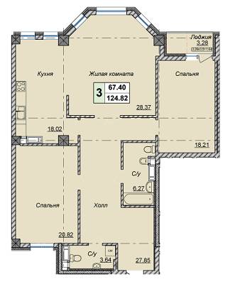 3-кімнатна 124.82 м² в КБ Малевича, 48 від 50 000 грн/м², Київ