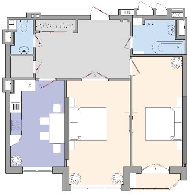 2-комнатная 75.4 м² в ЖК Adamant от 29 250 грн/м², Киев