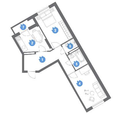 2-кімнатна 62.86 м² в ЖК Family & Friends від 28 000 грн/м², Київ