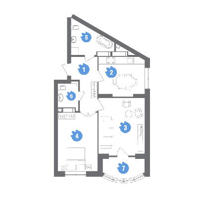 2-кімнатна 63.86 м² в ЖК Family & Friends від 29 000 грн/м², Київ