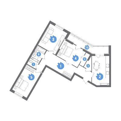 3-кімнатна 100.18 м² в ЖК Family & Friends від 26 000 грн/м², Київ