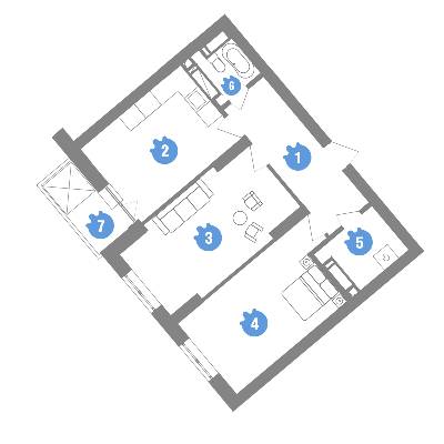 2-кімнатна 59.25 м² в ЖК Family & Friends від 25 500 грн/м², Київ