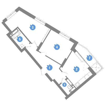 2-кімнатна 64.7 м² в ЖК Family & Friends від 29 000 грн/м², Київ