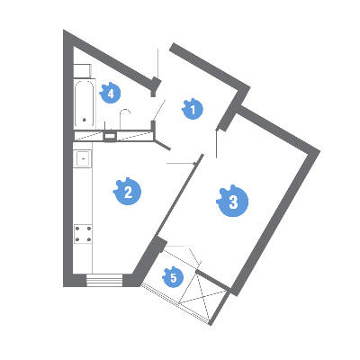 1-кімнатна 39.58 м² в ЖК Family & Friends від 26 000 грн/м², Київ