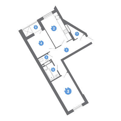 2-кімнатна 57.42 м² в ЖК Family & Friends від 19 900 грн/м², Київ